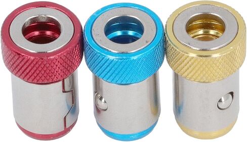 Magnetic Screw Rings, Aluminum Alloy Knurling Magnet Suction Bit Holder for Hex Screwdriver Bits, Ideal for Furniture Assembly, Vehicle Maintenance in Kuwait