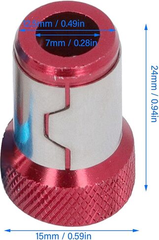 Magnetic Screw Rings, Aluminum Alloy Knurling Magnet Suction Bit Holder for Hex Screwdriver Bits, Ideal for Furniture Assembly, Vehicle Maintenance in Kuwait