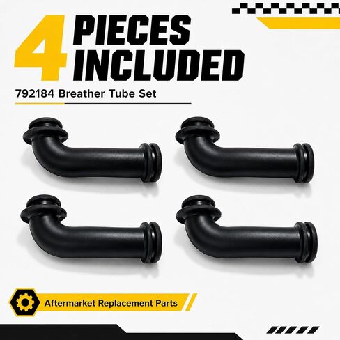 792184 Breather Tube 4 Pack, Replacement Vent Hose Replaces 690942 281635, Flexible Rubber Crankcase Breather Hose for Select 401000 403000 404000 405000 Series Small Engines in Kuwait