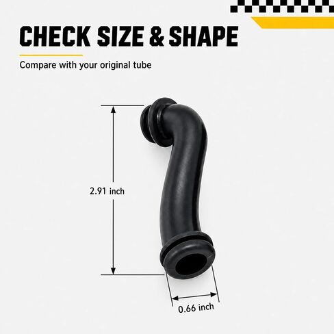 792184 Breather Tube 4 Pack, Replacement Vent Hose Replaces 690942 281635, Flexible Rubber Crankcase Breather Hose for Select 401000 403000 404000 405000 Series Small Engines in Kuwait