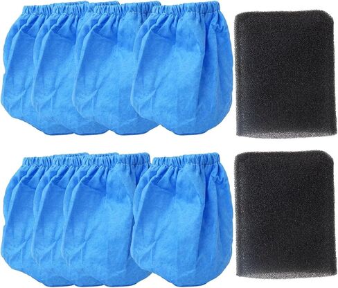 New 8 Pack VRC2 Cloth Filters and 2 Pcs VFF21 Foam Filter Kit Fit for Armor All Vacmaster Hyper Tough 1.5 Gallon Vac VH105 3502 in Kuwait