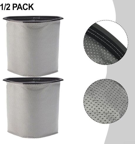 For ProTeam 834072 Cloth Filter for Super for Coach Pro 6, for ProVac FS 6, for GoFit 6 Backpack Vacuum, Washable Tear-Resistant Fabric Triangular 6 Qt Capacity for Homes, Offices, and Gyms(2 PACK) in Kuwait