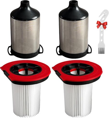 12050162 Replacement Filter for Bosch Unlimited 10/ Unlimited 9 Cordless Vacuum Cleaner BKS1051GQC BBS1041 BBS921TBA, 2 Washable Filter 2 Stainless Steel Filter in Kuwait