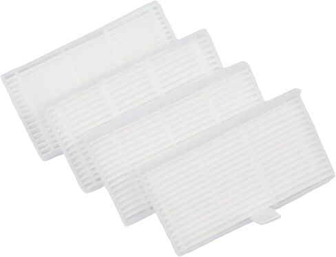 Replacement Washable Filter Kit for Airzeen R7 Robot Vacuum Cleaner, 4-Pack White Filter Paper, and Long-Lasting Performance for Maintaining Clean Floors in Homes with Pets and Children in Kuwait