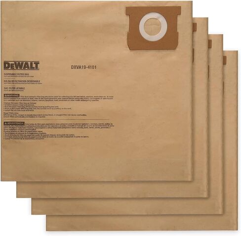 DEWALT Shop Vac Filters Bundle with 4PACK DXVA19-4101 Dust Bags in Kuwait