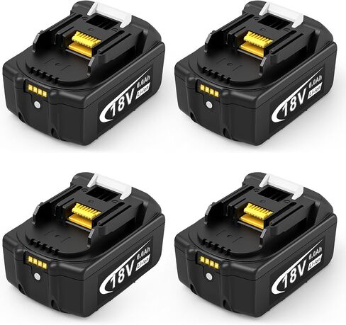 Futurebatt 1 Pack 18V Battery for Makita 6.0ah Replaced Lithium Ion Battery Compatible with 18 Volt BL1860B BL1850B BL1840B BL1830B BL1815B for Cordless Power Tools in Saudi Arabia