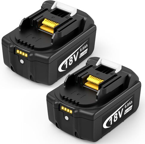 Futurebatt 1 Pack 18V Battery for Makita 6.0ah Replaced Lithium Ion Battery Compatible with 18 Volt BL1860B BL1850B BL1840B BL1830B BL1815B for Cordless Power Tools in Saudi Arabia