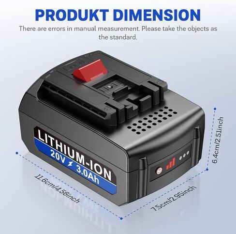 ARyee Compatible with Dremel 20v Max Battery 3.0Ah, Replacement Rechargeable B20V20 Lithium-ion Battery, Compatibility for US20V Ultra-Saw and The MM20V Oscillating Tool in Kuwait