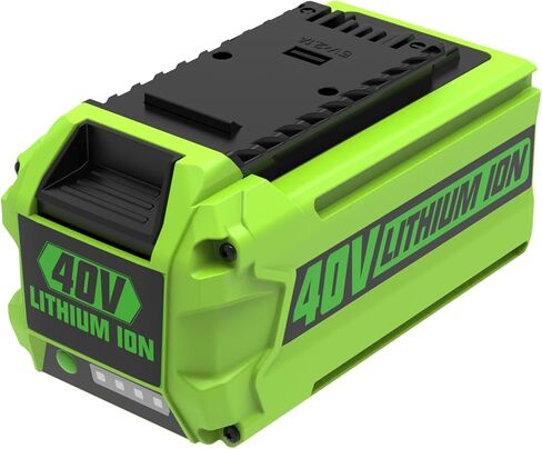6.5Ah Lithium-Ion Battery Replacement for Greenworks 40V Battery 29462 29472 Compatible with Greenworks 40V G-MAX for Power Tools Lawn Mower 29252 20202 22262 25312 25322, with USB Port in Kuwait