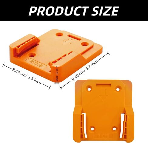 15PACK Battery Packs Mount Holder Compatible with RIDGID 18V Batteries, Wall Mounts Hanger Fit for L1815R B1820R L1830R B1830R B1820, Organize Garage/Workshop/Work Truck, No Battery in Kuwait