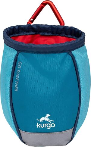 Kurgo Go Stuff It Dog Treat Bag, Training Treat Pouch Bag for Dogs, Treat Pouches for Pets, Hands-Free Pouch Waist, Reflective, Includes Carabiner, MOLLE-Compatible (Navy Blue) in Saudi Arabia