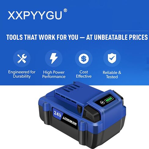 for Kobalt 24V Battery Replacement 6.0Ah – High Capacity Rechargeable Lithium Battery Compatible with Kobalt 24 Volt Cordless Power Tools in Kuwait