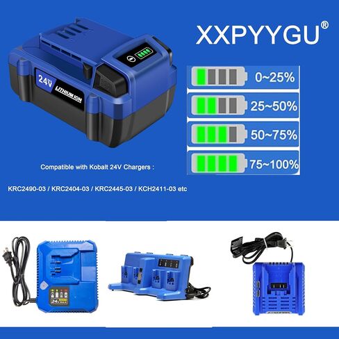 for Kobalt 24V Battery Replacement 6.0Ah – High Capacity Rechargeable Lithium Battery Compatible with Kobalt 24 Volt Cordless Power Tools in Kuwait