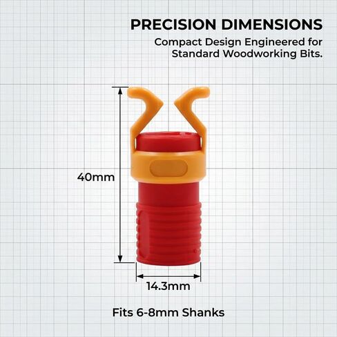 Screw Holder Clamp Fixing Tool for Drills and Screwdrivers, Fits 6-8mm Bit Diameter, Portable Woodworking Fastener Gripper (Red, 1 PC) in Saudi Arabia