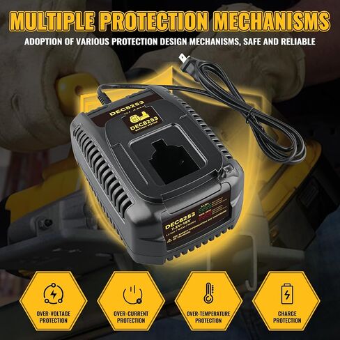 1Pack DC9310 Battery Charger Compatible with Dewalt 7.2V-18V Lithium Ion/NiCd/NiMH DC9071 DC9091 DC9096 DW9072 DW9057 DW9091 DW9062 Cordless Power Tool Battery Charger in Kuwait
