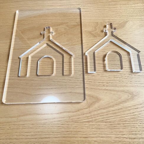 Easter Router Templates, Acrylic Holy Week Designs, 5.5x8 Inch, Bunny Cross Egg Church Templates for Woodworking, 6mm Thick (Easter Bunny) in Kuwait