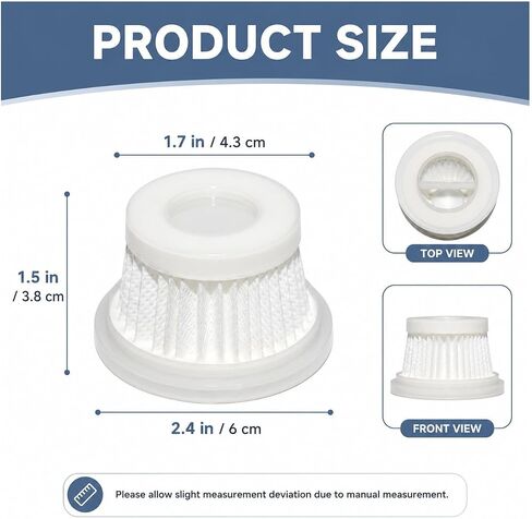 16PCS HEPA Vacuum Filter Replacement Compatible for MBNGF X9 Ultra Cordless Car Vacuum, for ZARIMI X12-ULTRA Mini Vacuum, Washable Handheld Vacuum Filters in Kuwait