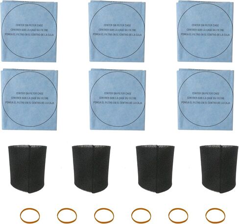 UPGRADED 6x Filters 90107/90137 & 4x Foam Sleeve 90585 & 6x Retaining Bands Compatible with Shop vac 5801210, 5801411, 5801611, 5802610, 5811600, 5811610, 5821200, 5821400, 5821600（16 Pcs) by Gxcdizx in Kuwait
