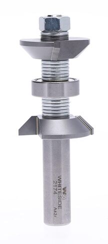 Whiteside 2174 Double Chamfer Router Bit: 45 Degree Radius, 1-3/8 Inch Large Diameter, 1/2 Inch Shank, 3-3/4 Inch Overall Length in Kuwait