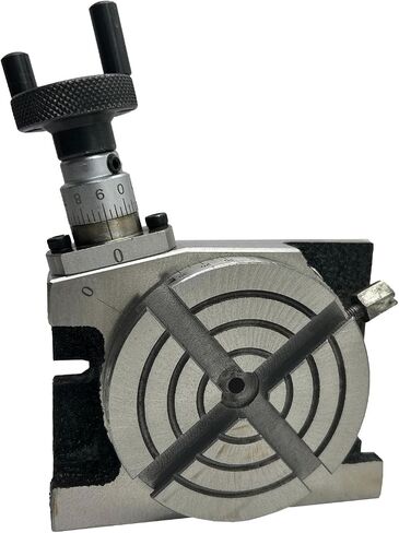 MachEL 3″ (80mm) Rotary Table for Milling Machines – Horizontal & Vertical Precision Indexing Table, 4 Slots in Kuwait