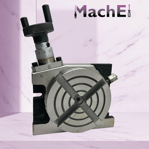 MachEL 3″ (80mm) Rotary Table for Milling Machines – Horizontal & Vertical Precision Indexing Table, 4 Slots in Kuwait
