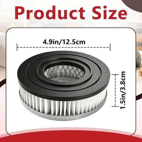 6 Pcs PAVC101 Vacuum Motor Filters Compatible with PowerSmith | 10 Amp Ash Vacuum, HEPA Filter Replacement, Washable and Reusable in Kuwait