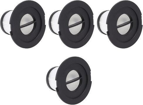 4 Pack Washable Vacuum Cleaner Replacement Filters, Detachable Reusable Filter Set for Home Office Car Cleaning, Compatible with Most Upright Stick Vacuums in Kuwait