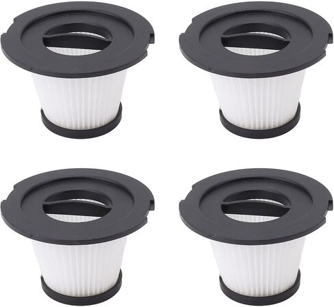 4 Pack Washable Vacuum Cleaner Replacement Filters, Detachable Reusable Filter Set for Home Office Car Cleaning, Compatible with Most Upright Stick Vacuums in Kuwait