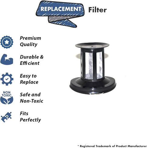 Replacement Part For Readivac RS1000 Eaze Vacuum Cleaner Screen Filter # Compare to Part RS1000-P004 in Kuwait