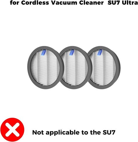 coovy [Dedicated for SU7 Ultra], Filter HEPA 3pcs, ONLY Fits Ultra Model, NOT for SU7 in Kuwait