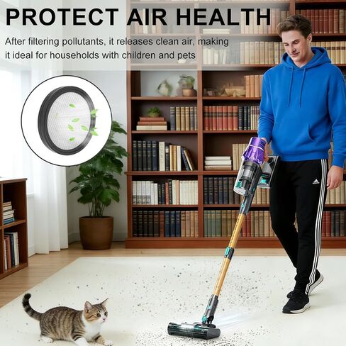 Cordless Vacuum Compatible with VENHIDELY HC01,FRECAER BM08 Cordless Vacuum Filter-4Pack in Kuwait