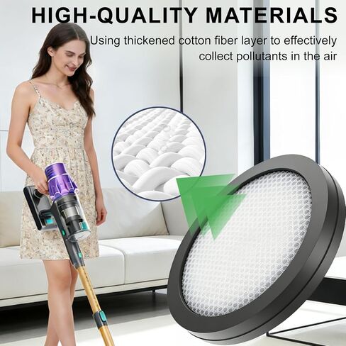 Cordless Vacuum Compatible with VENHIDELY HC01,FRECAER BM08 Cordless Vacuum Filter-4Pack in Kuwait