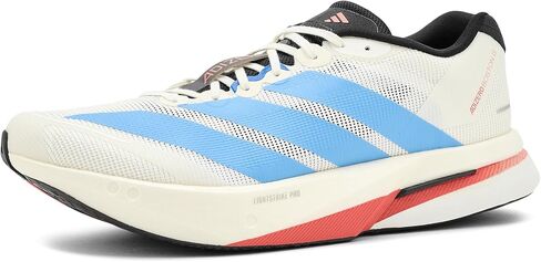 adidas, Womens, Adizero Boston 13 Running Shoes, Off-White/Light Blue/Gold Metallic, 8.5, C - Medium in Kuwait
