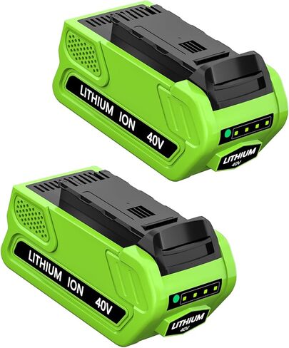40V Lithium Battery Replacement for Greenworks 40V Battery | Compatible with Greenworks 40 Volt Battery Lithium 29462 29472 29252 22262 25322 Cordless Tools in Saudi Arabia