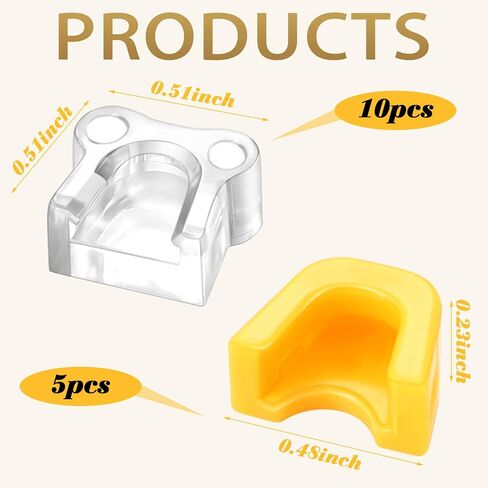 Chumia 15-pack Compatible with Nailer No Mar Tip for Compatible with Dewalt 10x N490008 + 5x N569446/n558471 - Replacement No mar Tips for Cordless Nailers in Kuwait