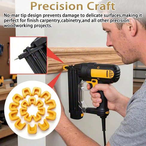 Chumia 15-pack Compatible with Nailer No Mar Tip for Compatible with Dewalt 10x N490008 + 5x N569446/n558471 - Replacement No mar Tips for Cordless Nailers in Kuwait