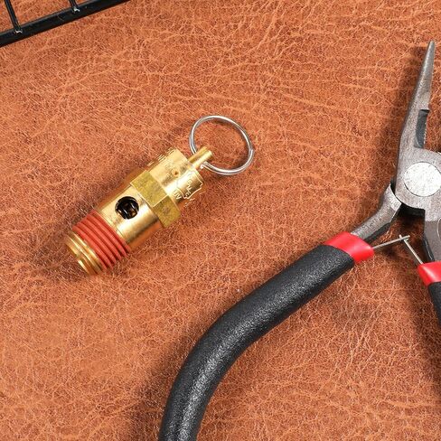 2 Pcs 1/4 Inch NPT 135 PSI Air Compressor Pressure Relief Safety Valve, Brass Safety Valve for Air Compressor NPT Threaded Airs CompressorPart for Water Discharge in Kuwait