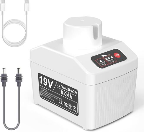 19V/8000mAh 152Wh Compatible with Starlink Mini Battery Pack (8-Hour Battery Life), with DC & Type-C Ports, Rechargeable Outdoor Power Supply for Star-Link Mini Dish, Camping & Travel in Kuwait