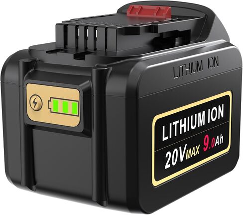 Labtec DCB209 18V 20V Max 9000mAh Lithium Battery Replacement for DeWalt DCB204 DCB205 DCB206 DCB205-2 DCB200 DCB201 DCB203 DCB181 DCB180 N123283 20V DCD/DCF/DCG/DCS Series Cordless Power Tool in Kuwait