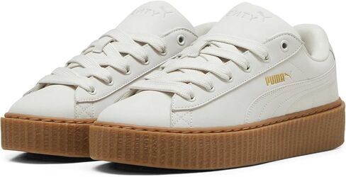 Puma Creeper Phatty Nubuck Unisex Trainers 396813 Sneakers Shoes (UK 4 US 5 EU 37, Warm White puma Gold Gum 03) in Kuwait
