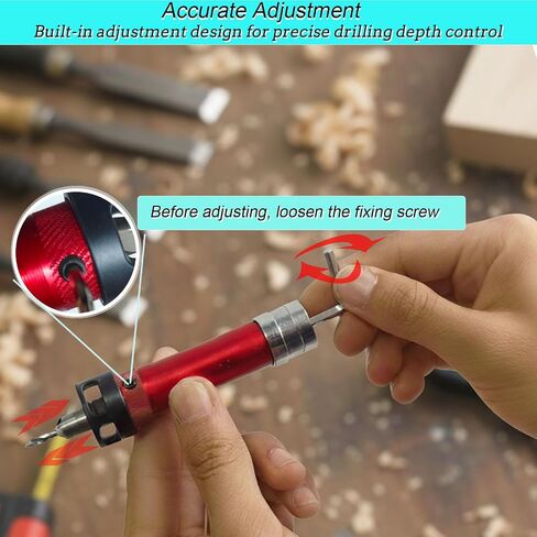 8 PCS Countersink Drill Bit Set, HSS Woodworking Drill Bits Set with Adjustable Depth Stop, 1/4" Hex Shank Quick Change Drill Kit for Metal, Wood, Plywood, MDF, Plastic, with Storage Box in Kuwait
