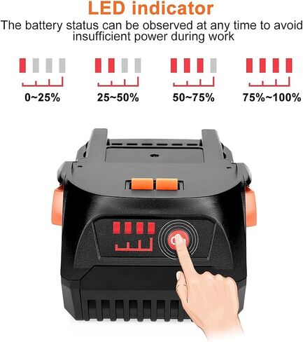 2Pack 18V Lithium Replacement Battery for Ridgid 18V Battery R840087 R840086 R840085 R840083 R840089 AC840085 AC840086, Compatible with Ridgid 18V Cordless Drill Tools in Kuwait