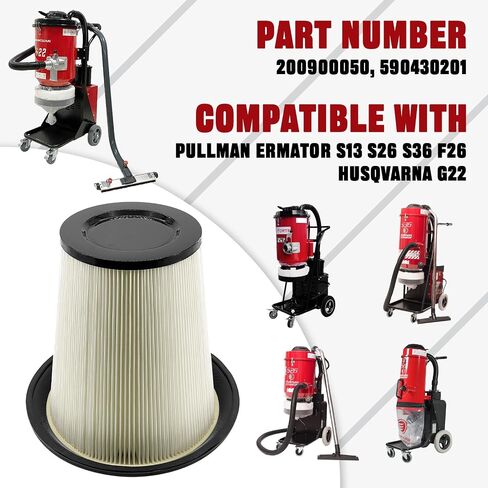 Conical Pre Filter 200900050 590430201 Compatible with Pullman Ermator S26 S36 S13 F26 Husqvarna G22 Vacuums HEPA Dust Extractor can improve engine performance and efficiency, internal air quality in Kuwait