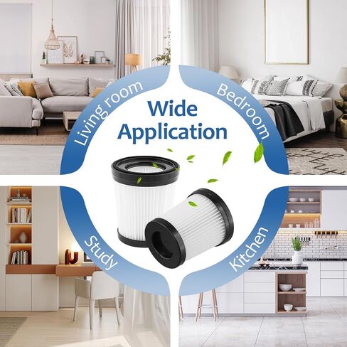 Vacuum Replacement Filters For Black Decker BDSV2-BLK BDSV2, Washable And Reusable Vacuum Filters For Black Decker PowerSeries Plus+ Corded Vacuum Cleaner in Kuwait