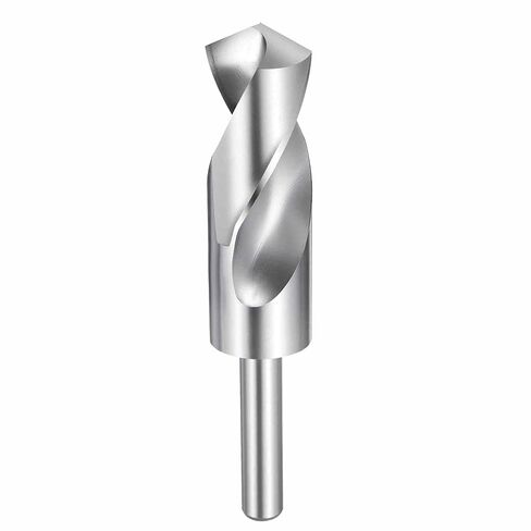 HARFINGTON 28mm Drill Bit 1/2" Reduced Shank Round 4241 High Speed Steel Uncoated (Bright) 118° Standard Point for Plastic Wood Copper Aluminum Iron Medium Soft Metal in Saudi Arabia