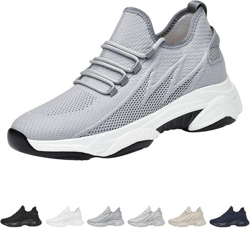 4 Inch Height Increase Sneakers for Men & Women, Non Slip Height Increasing Shoes, Lightweight Elevator Sneakers in Kuwait