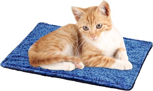 MARUNDA Self Warming Cat Bed,Super Soft Dog Bed Crate Bed Blanket, Self Heating Cat Pad, Thermal Cat and Dog Warming Bed Mat. in Saudi Arabia