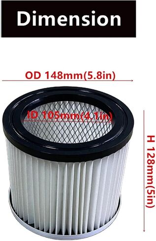 1 PACK 25-1041 Replacement Cartridge Filter, Compatible For Stanley， SL18184, SL18182 Ash Vacuum Cleaner Parts in Kuwait