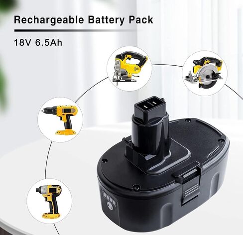 DTK 7.0Ah 18V Battery Replacement for Dewalt, 18V Battery Compatible with Dewalt DC9096 DC9098 DC9099 DW9095 DW9096 DW9098 DE9039 Cordless Tools in Kuwait
