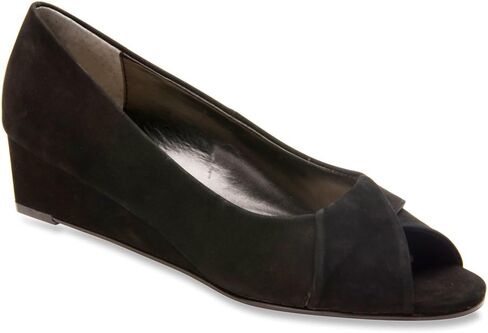 ROS Hommerson Paige - Women's Peep-Toe Wedge Black - 6 Medium in Kuwait